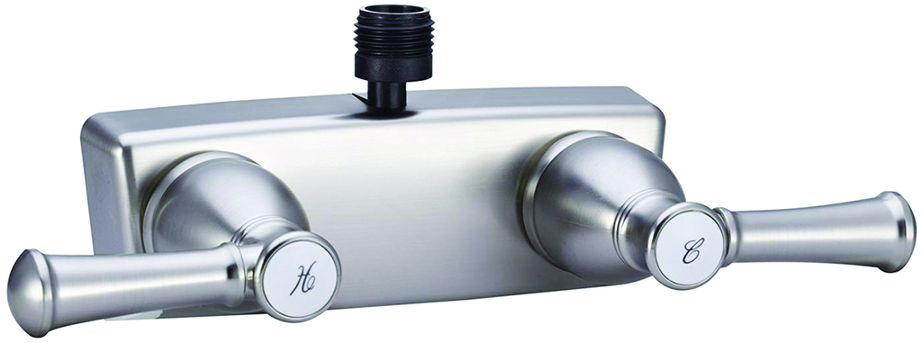 Dura Faucet DF-SA100L-SN - Dura Designer RV Shower Faucet - Brushed Satin Nickel - Young Farts RV Parts