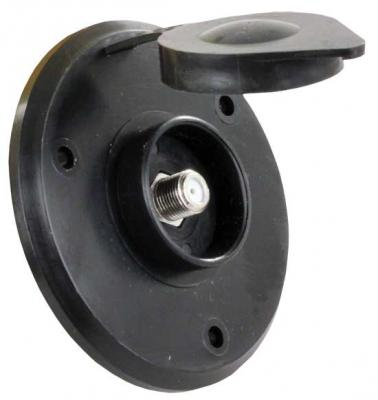 Thetford 94321 - Cable TV Plate, Black - Young Farts RV Parts