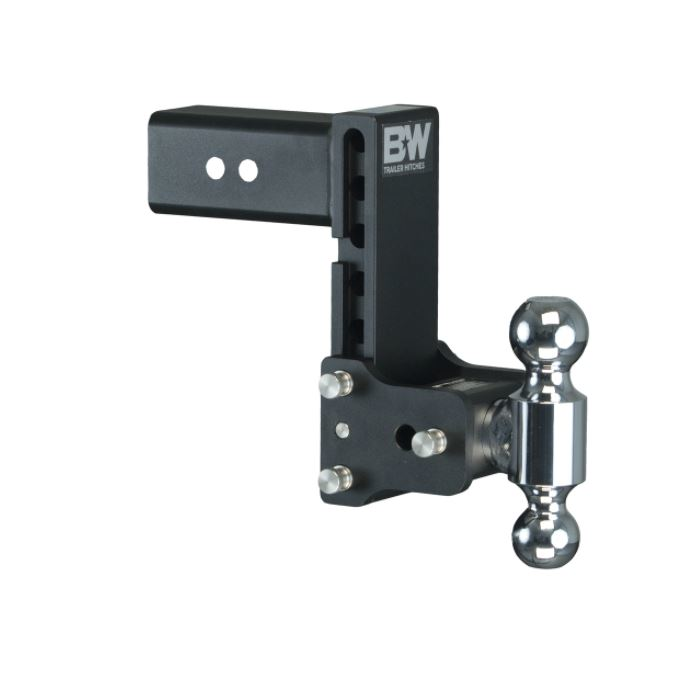 BW TS30037B - Class 4, 5" Drop / 5-1/2" Rise Black Dual Ball Mount for 3" Receivers - Young Farts RV Parts