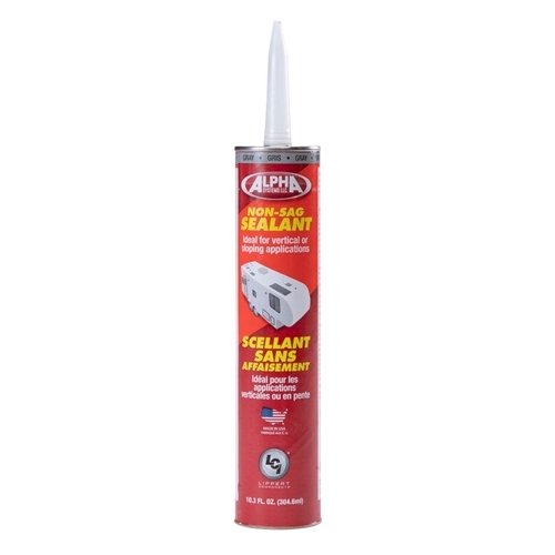 Alpha Systems 862159 - 1010 Low VOC Non-Sag Sealant - Grey (Case of 12 x 10.3 oz) - Young Farts RV Parts