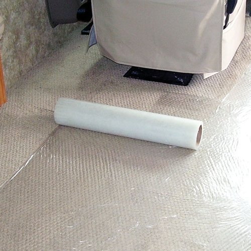 AP Products 022-CS21200 - Floor Protector Used To Protect All Types Of Carpet; 21 Inch Width x 200 Foot Length; Clear; Water Resistant - Young Farts RV Parts