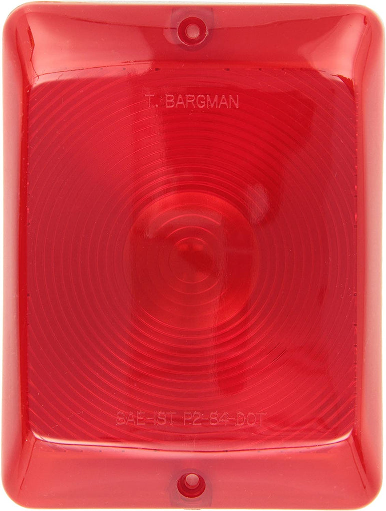 Bargman Replacement Tail Light Lens SAE-IST P2-84-DOT - Red - Young Farts RV Parts