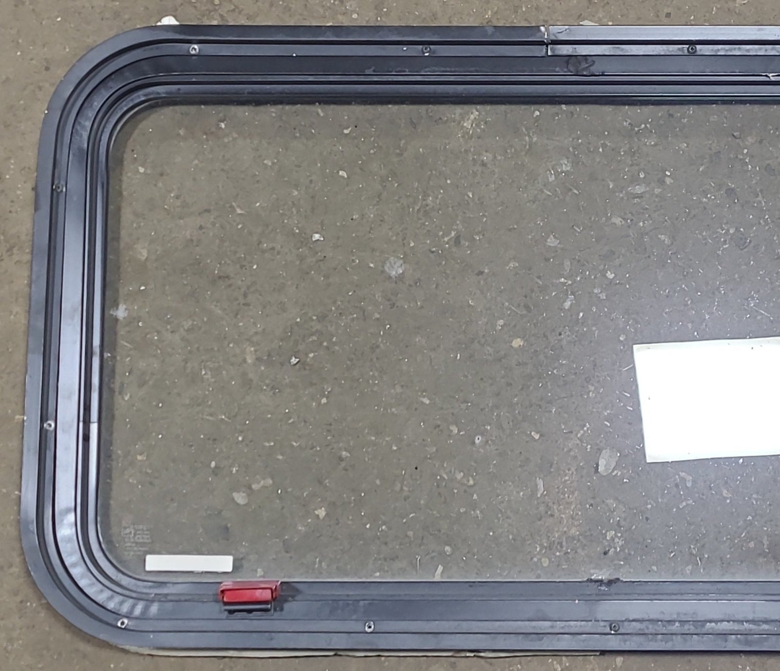 Black Radius Emergency Opening Window : 35 1/2