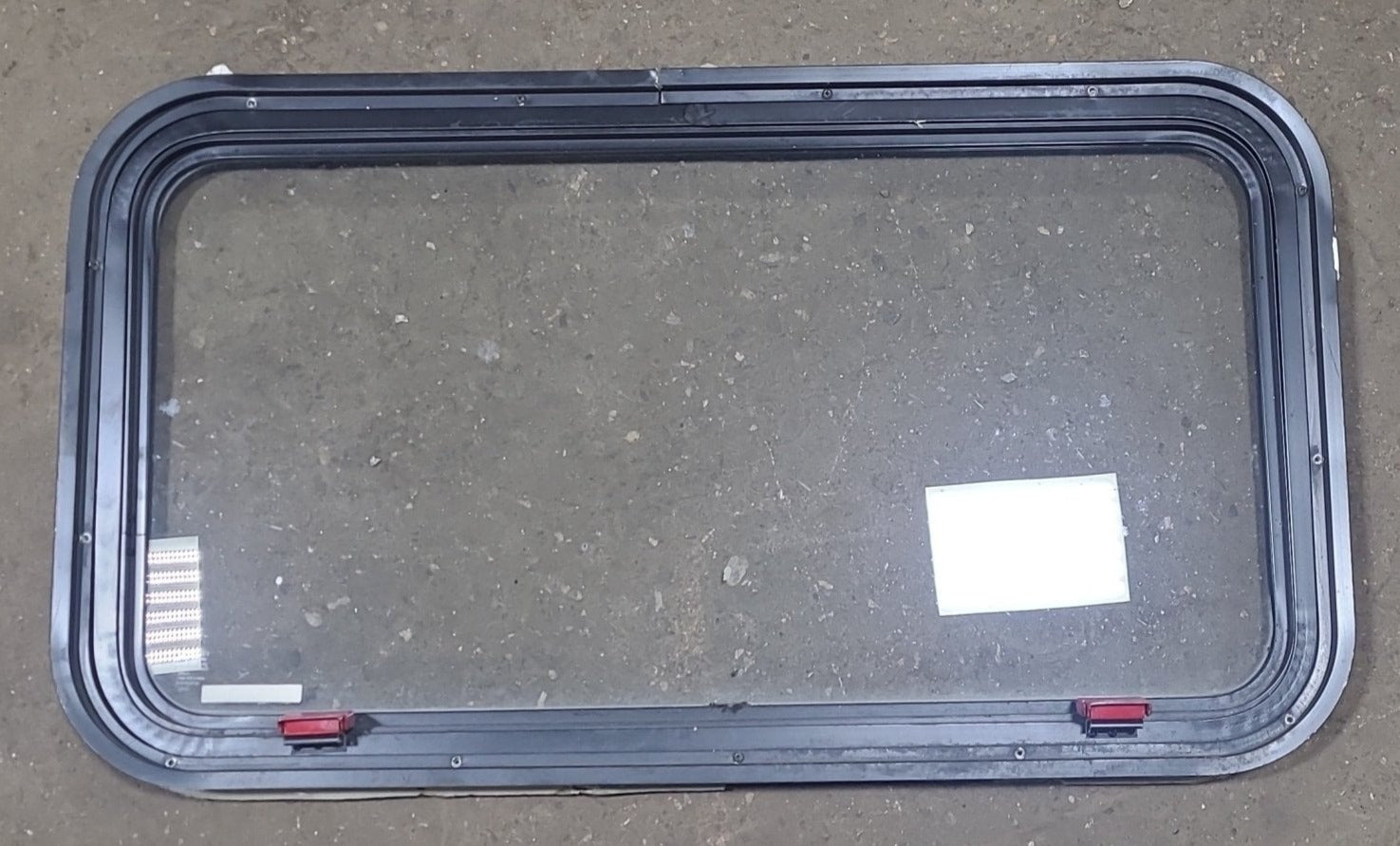 Black Radius Emergency Opening Window : 35 1/2