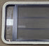 Black Radius Emergency Opening Window : 35" W X 21 1/4" H X 2" D - Young Farts RV Parts