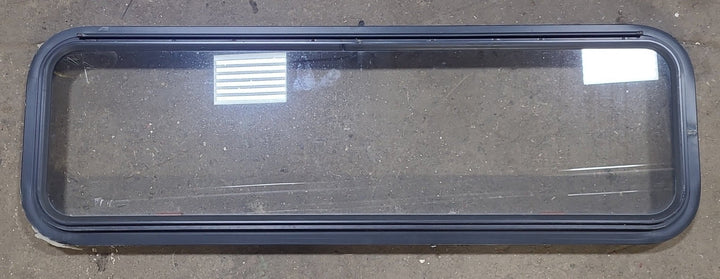 Black Radius Emergency Opening Window : 48 1/4" W X 15" H X 1 7/8" D - Young Farts RV Parts