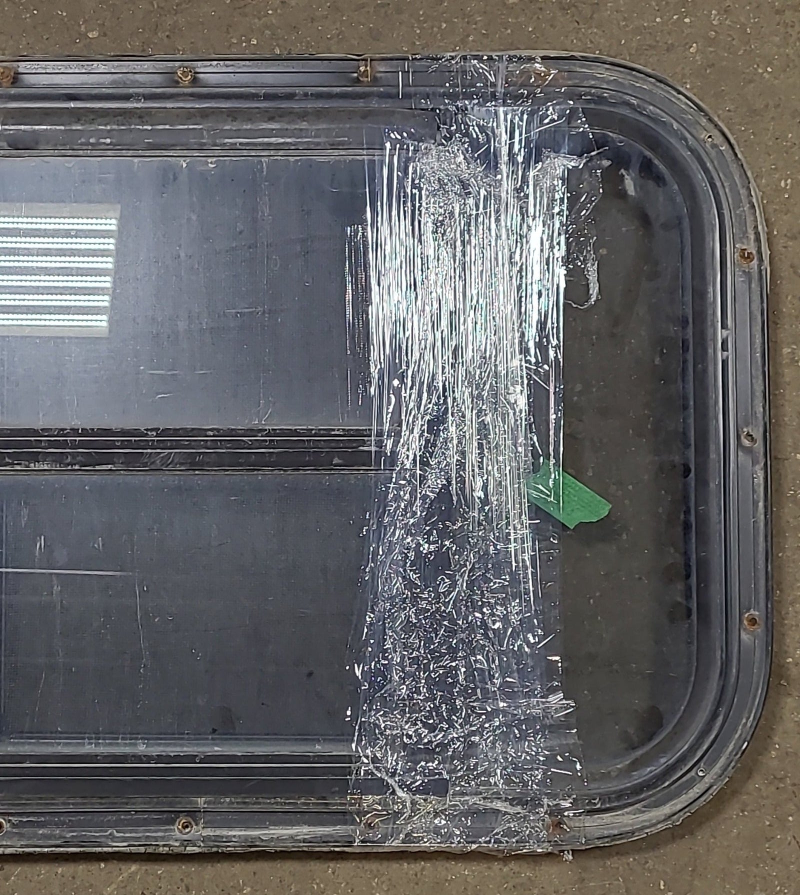 Black Radius Opening Window : 24 3/4