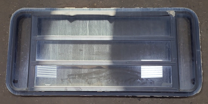 Black Radius Opening Window : 47 1/4" W X 21" H X 2" D - Young Farts RV Parts
