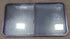 Black Radius Opening Window : 48 3/4" W x 26 1/2" H x 1 7/8" D - Young Farts RV Parts