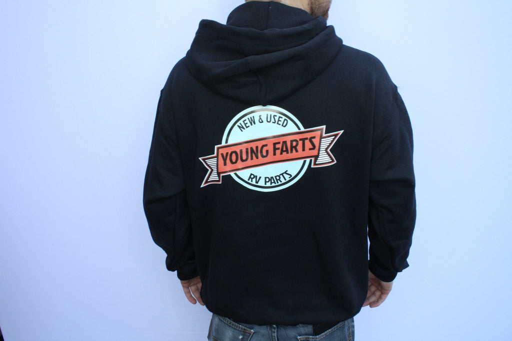 BLACK Young Farts Hoodie - Young Farts RV Parts