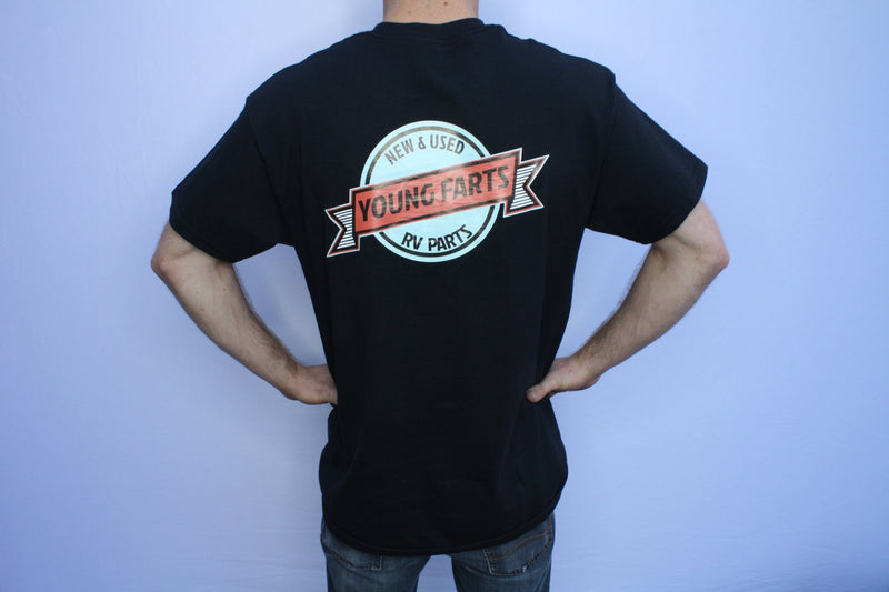 BLACK Young Farts T-Shirt Crew Neck - Young Farts RV Parts