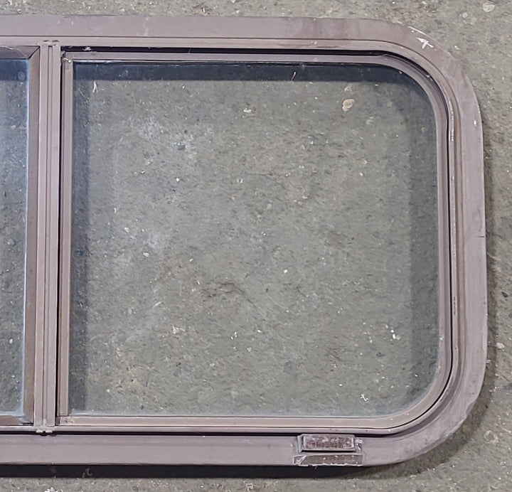 Brown Radius Opening Window : 30 1/4" W X 15" H X 1" D - Young Farts RV Parts