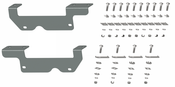 B&W RVR2403 - Trailer Hitches - Custom 5th Wheel Hitch Mounting Brackets - Young Farts RV Parts