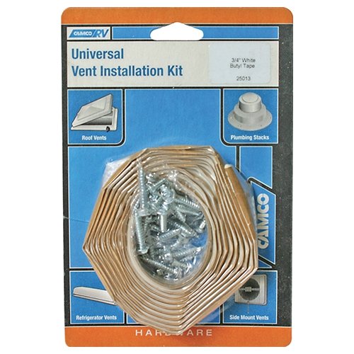 Camco 25013 Universal Vent Installation Kit - with Butyl Tape Bilingual - Young Farts RV Parts