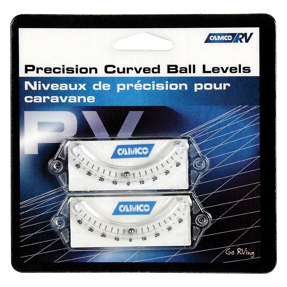Camco 25553 Level - Precision Curved Ball - 2 per card Bilingual - Young Farts RV Parts
