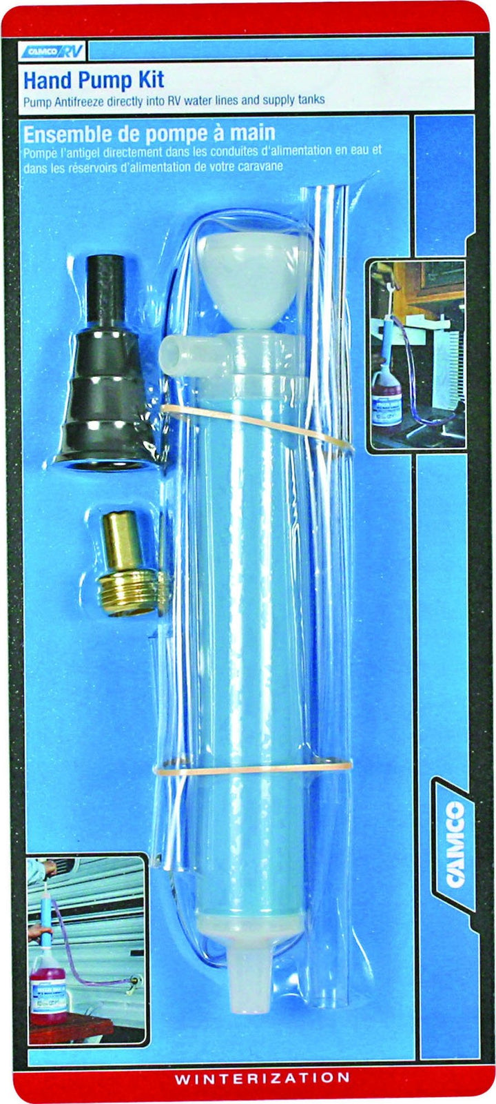 Camco 36003 Hand Pump Kit - w/Fittings Bilingual - Young Farts RV Parts