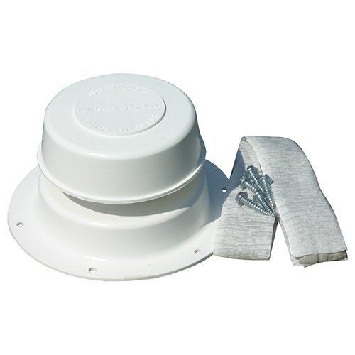 Camco 40133 Plastic Plumbing Vent Kit - Colonial White Bilingual - Young Farts RV Parts