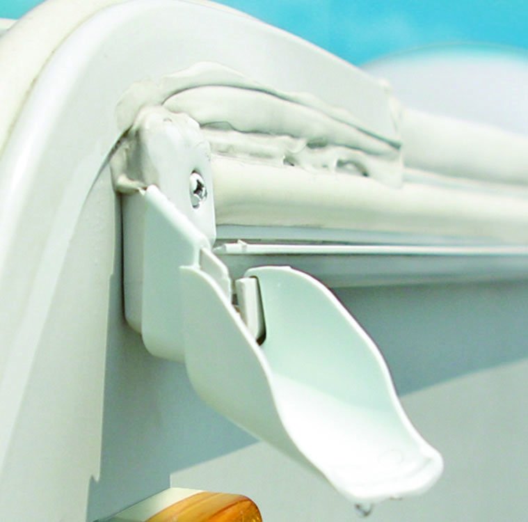 Camco 42123 Gutter Extension - White, Set of 4 (2 left/2 right) - Young Farts RV Parts