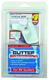 Camco 42123 Gutter Extension - White, Set of 4 (2 left/2 right)