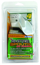 Load image into Gallery viewer, Camco 42134 Gutter Spout w/Extension - White 4pack (2 left/2 right) - Young Farts RV Parts
