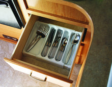 Load image into Gallery viewer, Camco 43503 Adjustable Cutlery Tray - White - Young Farts RV Parts
