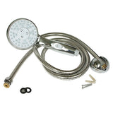 Camco 43713 Shower Head Kit - Chrome w/ OOS includes hose,head,mount & hardware