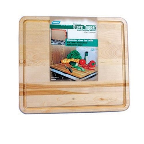 Camco 43753 - Stove Topper & Cutting Board - 19-1/2" x 17" x 3/4" - Young Farts RV Parts