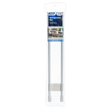 Load image into Gallery viewer, Camco 44074 Double Refrigerator Bar - 19&quot; to 34&quot; White Bilingual - Young Farts RV Parts