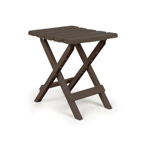 Camco 51882 Small Adirondack Table - Plastic, Mocha Bilingual - Young Farts RV Parts