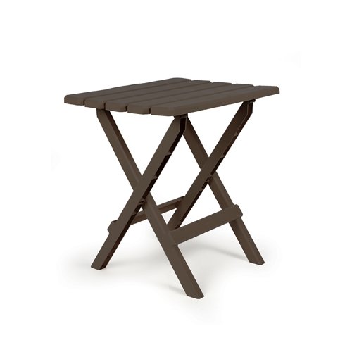 Camco 51886 Large Adirondack Table - Plastic, Mocha Bilingual - Young Farts RV Parts