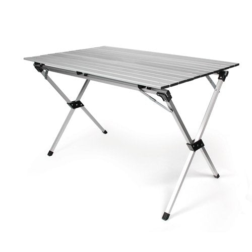 Camco 51892 Fold-Away Aluminum Table - Roll-up w/Carry Bag Bilingual - Young Farts RV Parts