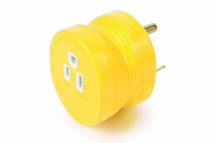 Camco 55233 30AM/15AF Power Grip Adapter - 125V/1875W Bilingual CSA - Young Farts RV Parts