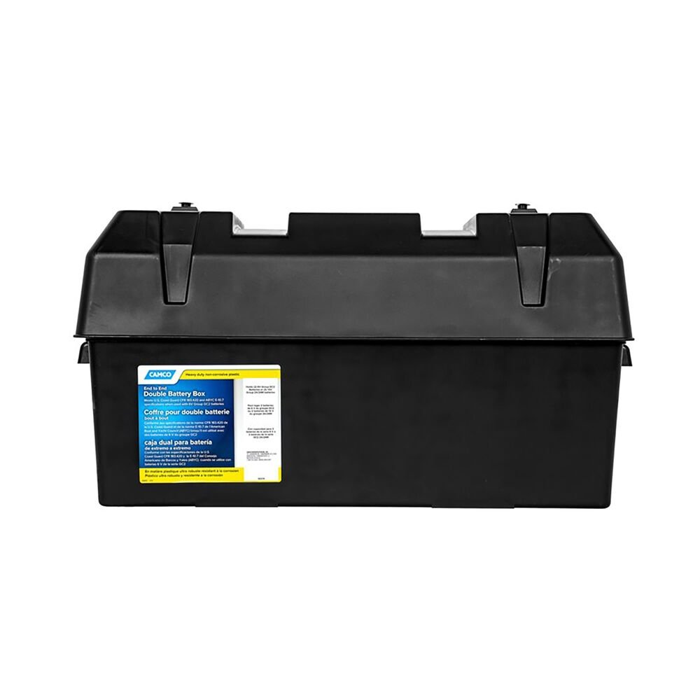 Camco 55374 - Double Battery Box - Young Farts RV Parts