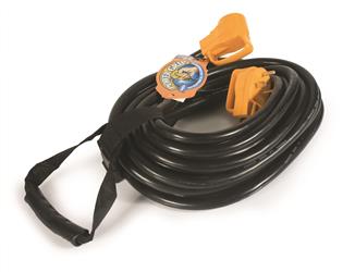 Camco Power Cord - 30 Amp 50 Feet Length Black - 55197 - Young Farts RV Parts