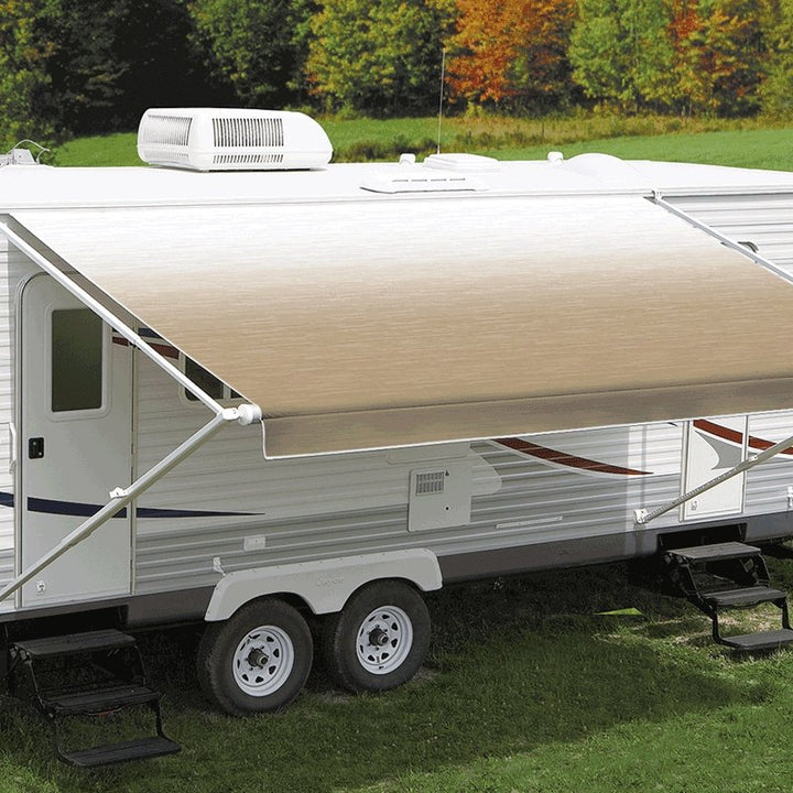 Carefree JU186B00 - 1Pc Fabric 18' Camel Fade with White Weatherguard - Young Farts RV Parts