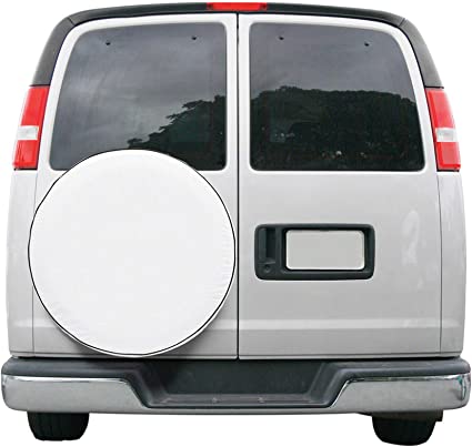 Classic Accessories 75110 OverDrive Custom Fit Spare Tire Cover, White, 24