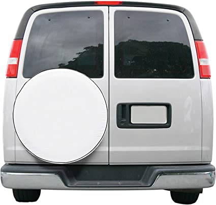 Classic Accessories 75110 OverDrive Custom Fit Spare Tire Cover, White, 24" - 25" - Young Farts RV Parts