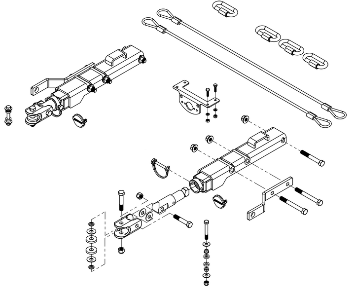 Demco 9519342 - Tabless Base Plate Kit - Removable Arms Chevy Silverado/Sierra 1500 New Body 2019 - Young Farts RV Parts