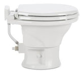 Dometic 302311681 Model 311 Low Profile Ceramic Toilet with Pedal Flush Control - White