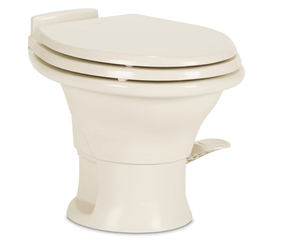 Dometic 311 Toilet Low Profile Bone Ceramic with Pedal Flush Control 302311683 - Young Farts RV Parts