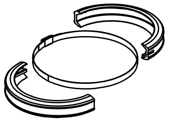 dometic 385310025 *SPECIAL ORDER* HALF CLAMP WHITE - Young Farts RV Parts