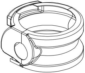 Dometic 385310109 Short Base Toilet Pedestal Cover - Bone - Young Farts RV Parts
