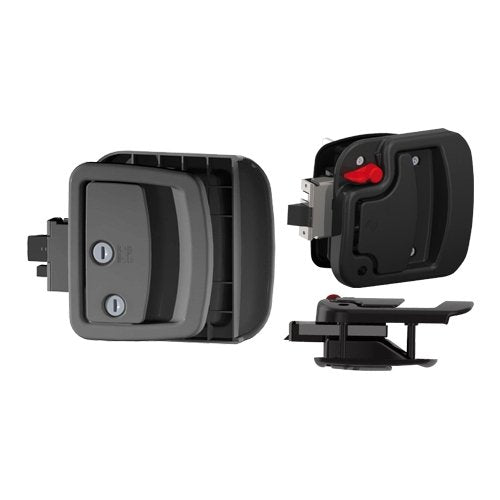 door lock leonardo black *leo-rlv included* - Young Farts RV Parts