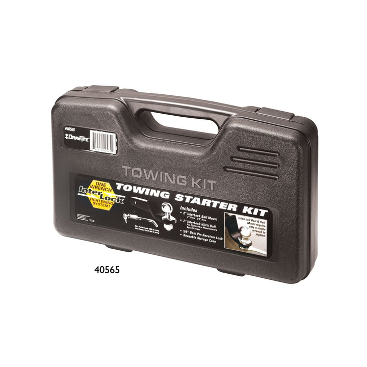 Draw-Tite 40565 - Interlock, Trailer Hitch Ball Mount Starter Kit, 6,000 lbs. Capacity, Fits 2 in. Receiver, 2 in. Drop, Black - Young Farts RV Parts