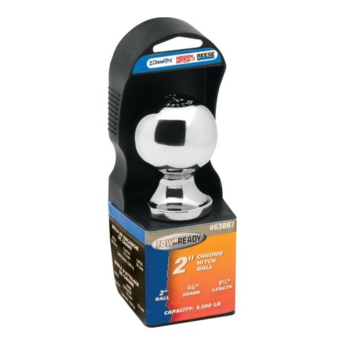Draw-Tite 63887 - Trailer Hitch Ball, 2" Diameter, 3,500 lbs, Chrome - Young Farts RV Parts