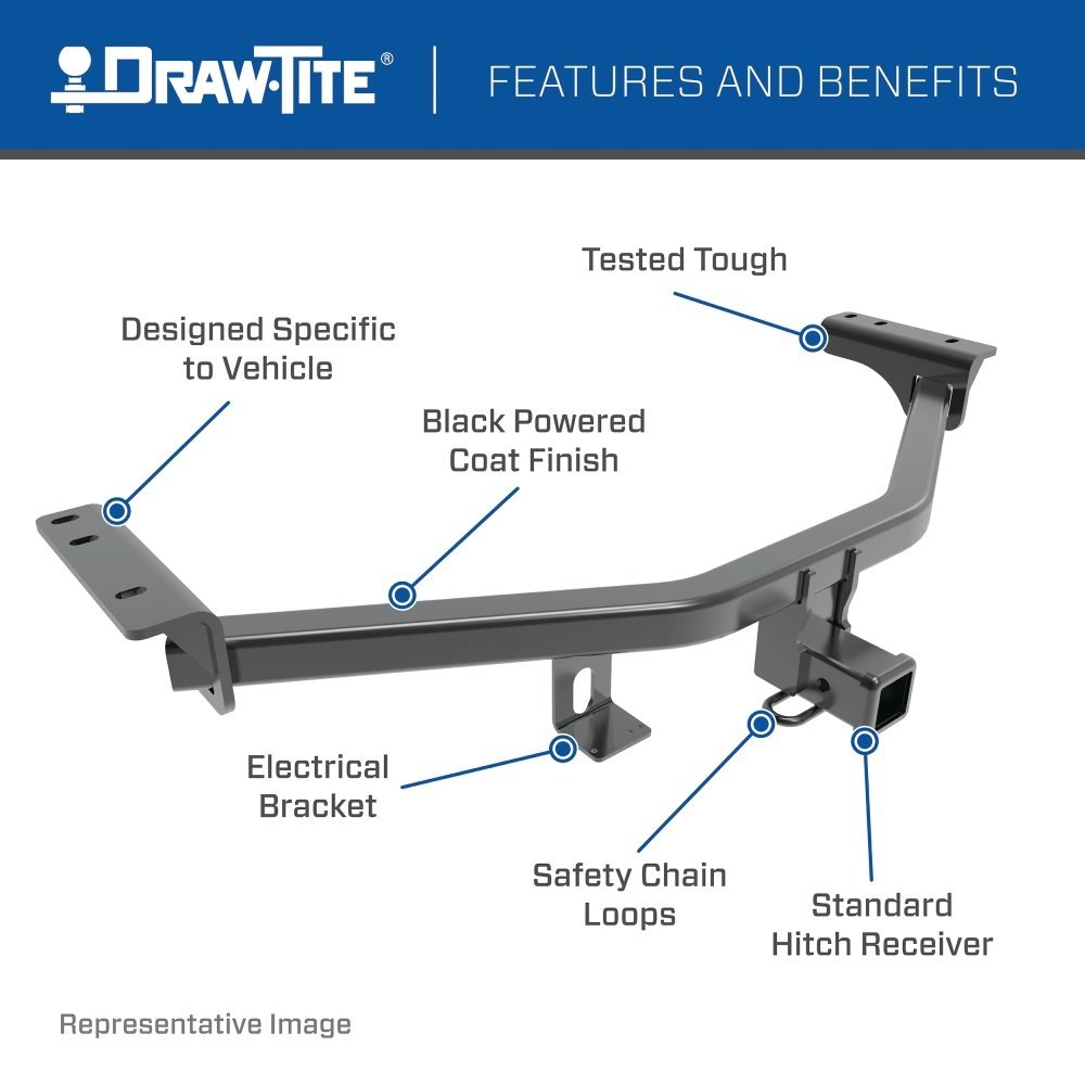 Draw Tite® • 76603 • Max-Frame® • Trailer Hitches • Class III 2" (2000 lbs GTW/300 lbs TW) • Mazda CX-30 20-23 - Young Farts RV Parts