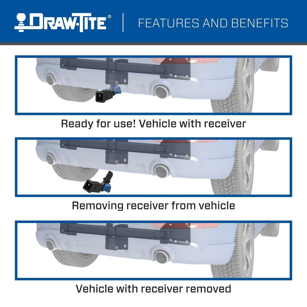 Draw Tite® • 76924 • Hidden Hitch® • Trailer Hitch Class III • Class III 2