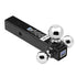 Draw-Tite 80426 - Tri-Ball Trailer Hitch Ball Mount, 10,000 lbs. Capacity, for 2" Receiver, Black - Young Farts RV Parts