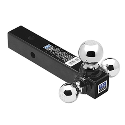 Draw-Tite 80426 - Tri-Ball Trailer Hitch Ball Mount, 10,000 lbs. Capacity, for 2" Receiver, Black - Young Farts RV Parts
