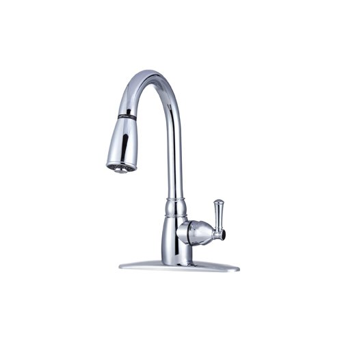 Dura Faucet DF-PK160-CP - Dura Non-Metallic Pull-Down RV Kitchen Faucet - Chrome Polished - Young Farts RV Parts